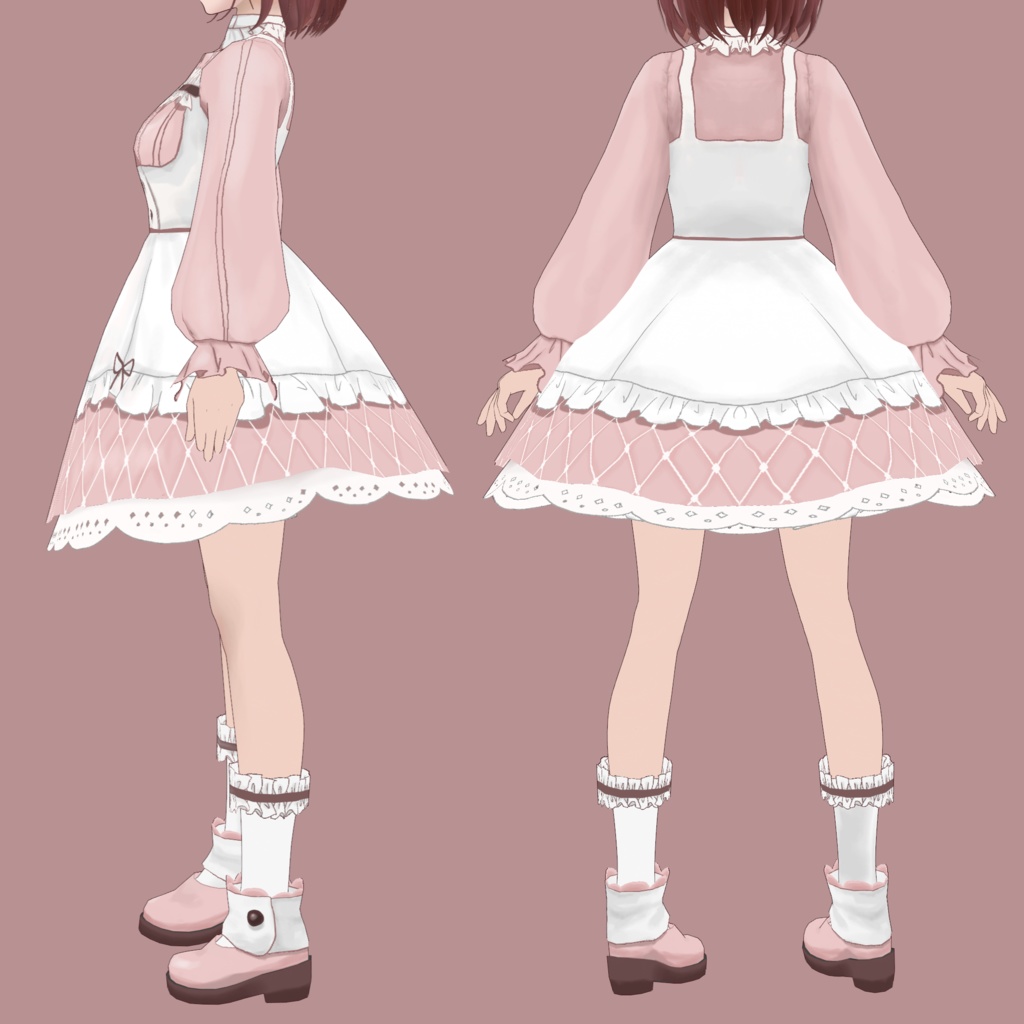 【Vroid用衣装】甘ロリータ衣装