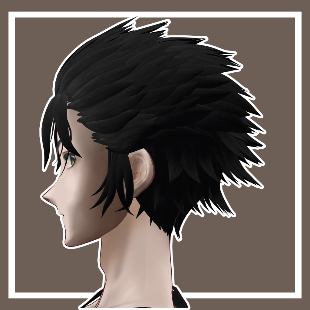 【Vroid用髪型】ワイルドヘア