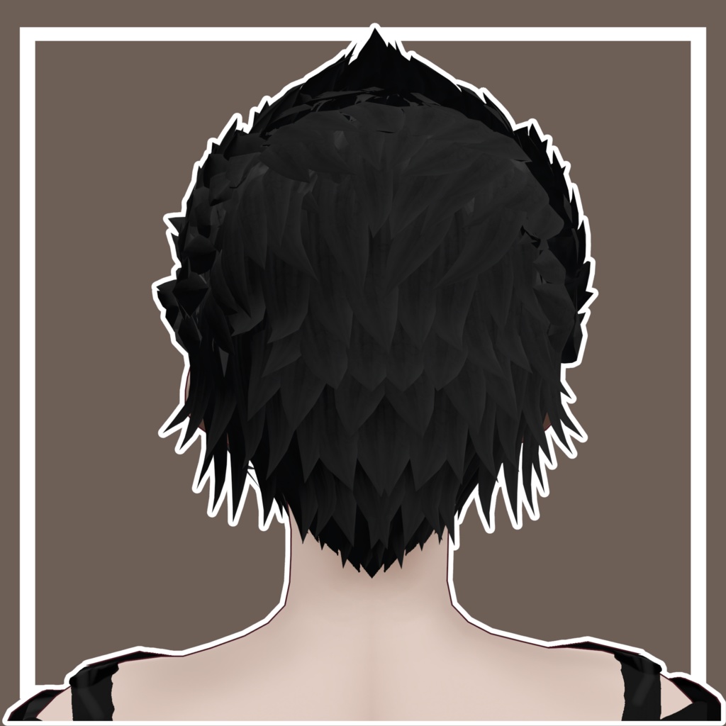 【Vroid用髪型】ワイルドヘア