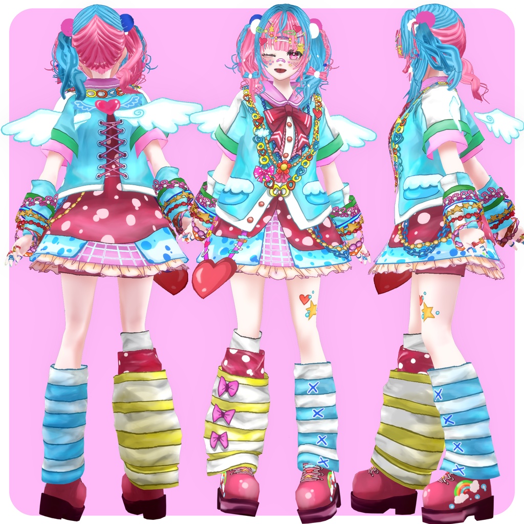 【3/15まで期間限定無料】【VRoid用衣装】デコラ