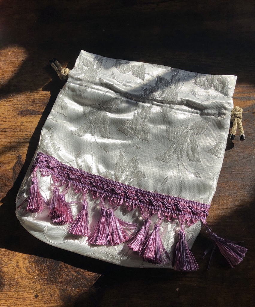 最遊記 玄奘三蔵 きんちゃく ポーチ 白