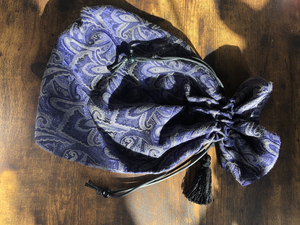 最遊記 玄奘三蔵 きんちゃく バック ポーチ 紫