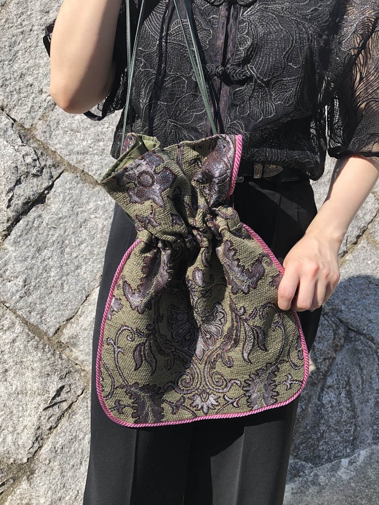 最遊記　八戒　きんちゃく　バック　ピンク