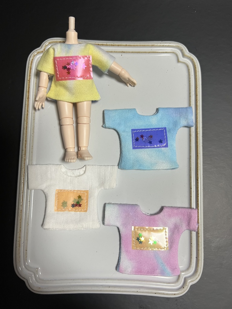 ねんどろ おびつ11ボディ服 タイダイフィルムTシャツ