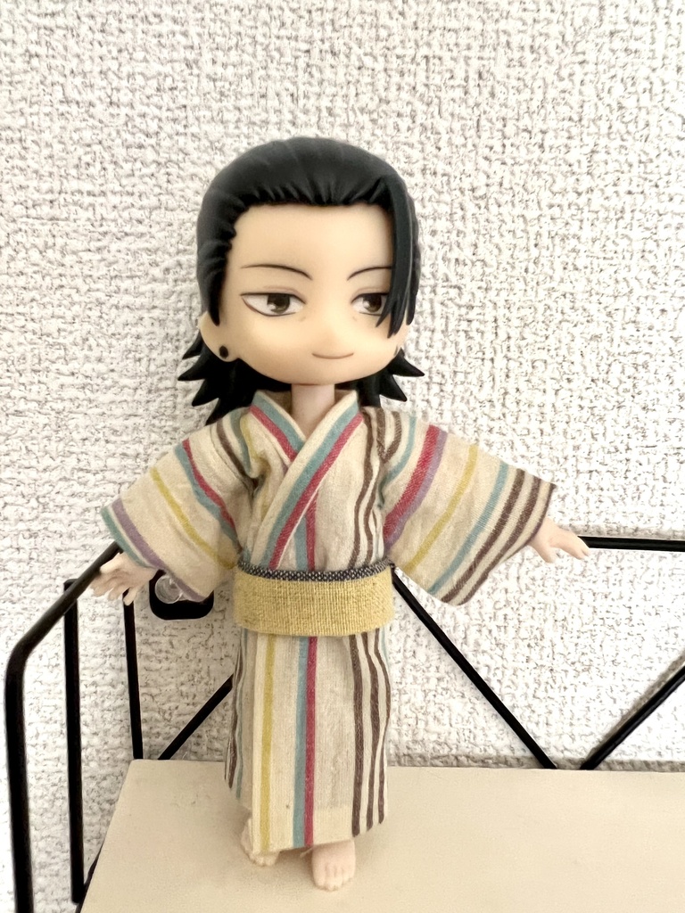 ねんどろ オビツボディ服 浴衣 縦縞