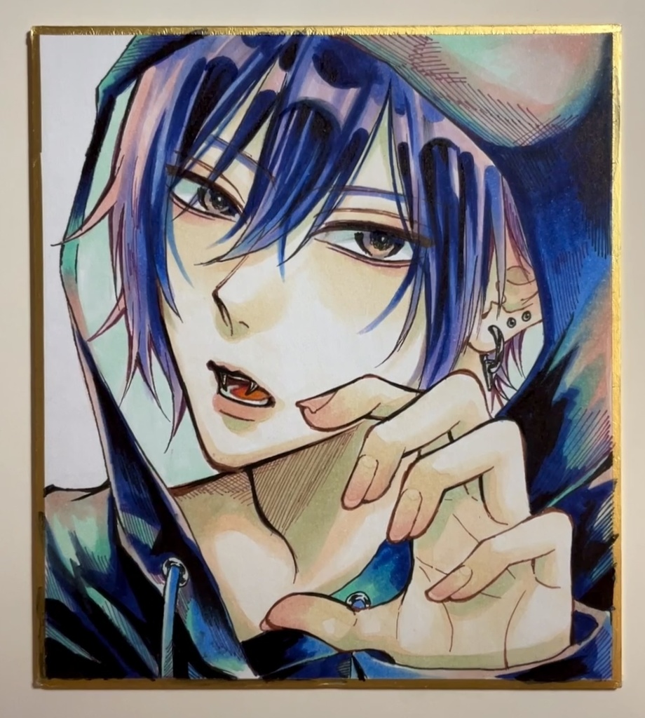 【原画色紙】メッセージ&ミニイラスト付き