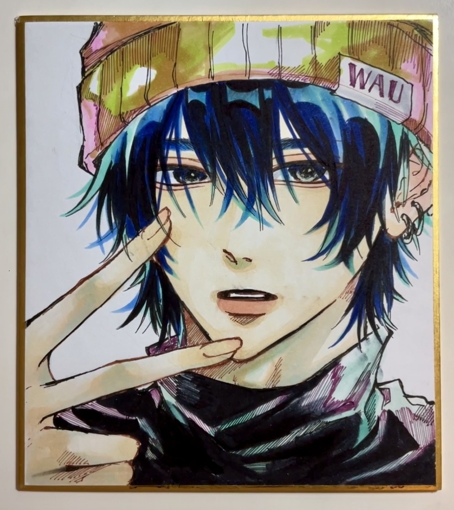 【原画色紙】メッセージ&ミニイラスト付き