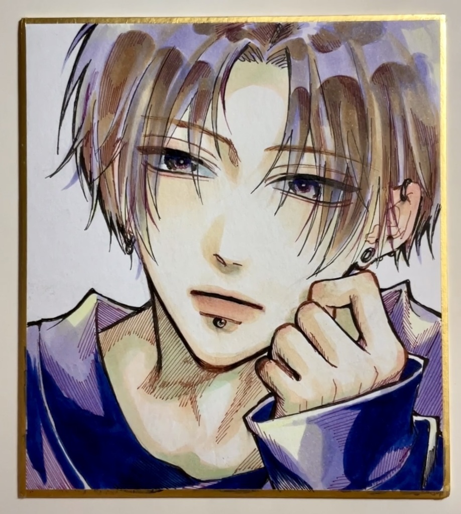 【原画色紙】メッセージ&ミニイラスト付き