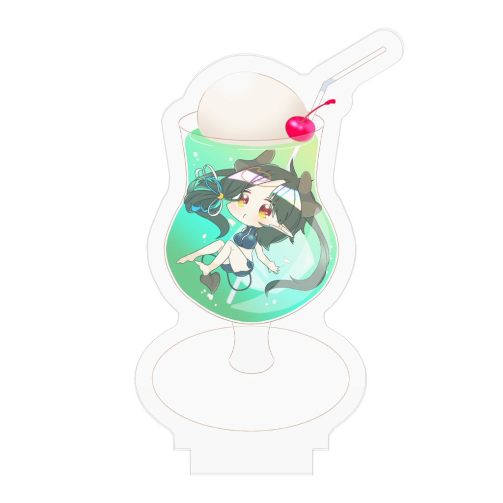 満月トヤ《水着の姿》アクリルフィギュア - 50x50mm