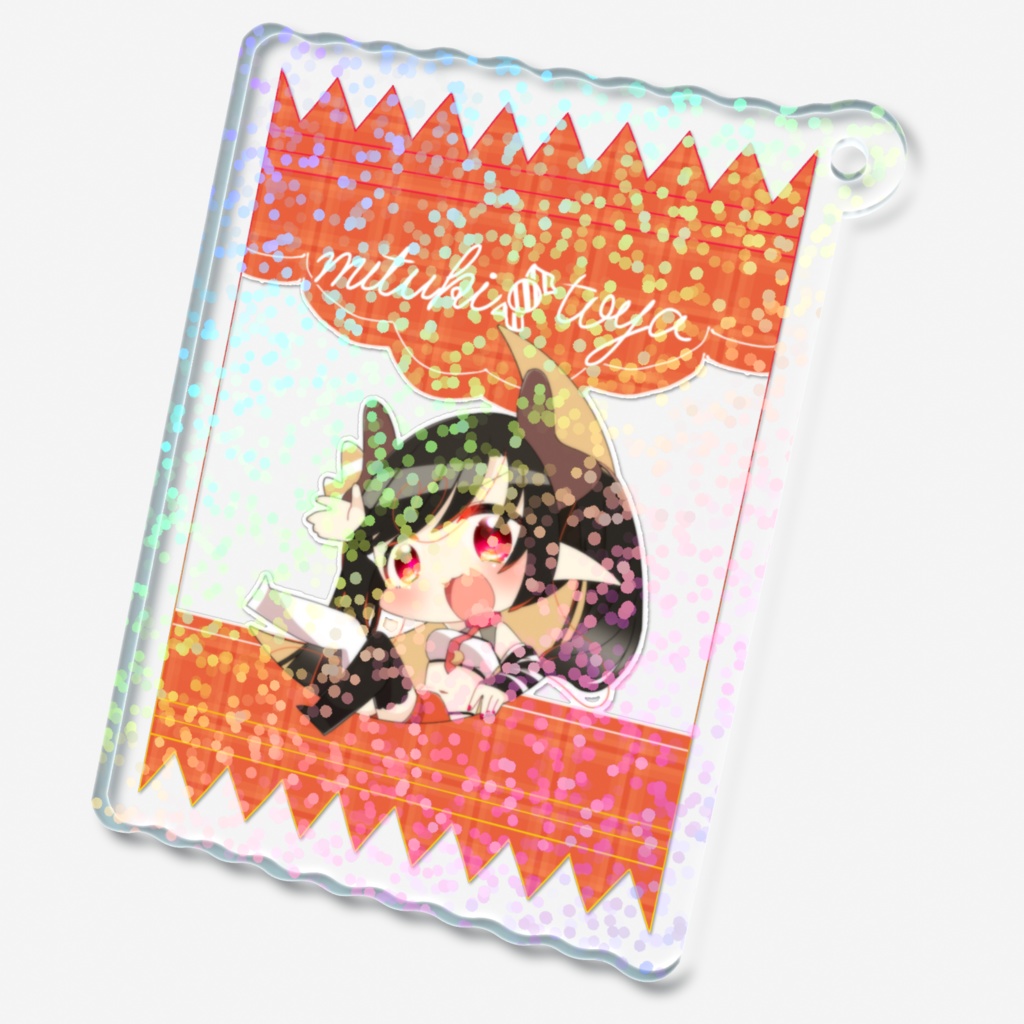 満月トヤ《通常の姿》パッケージ風アクキー