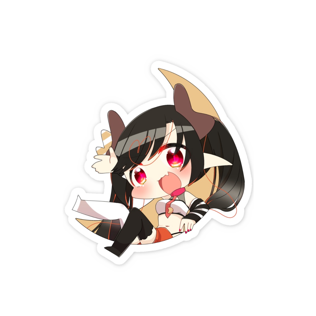 満月トヤ《通常の姿》ステッカー