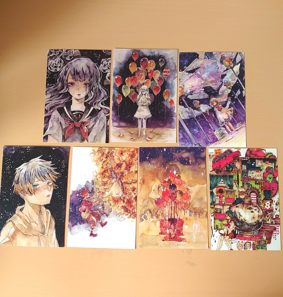 ポストカード7種セット