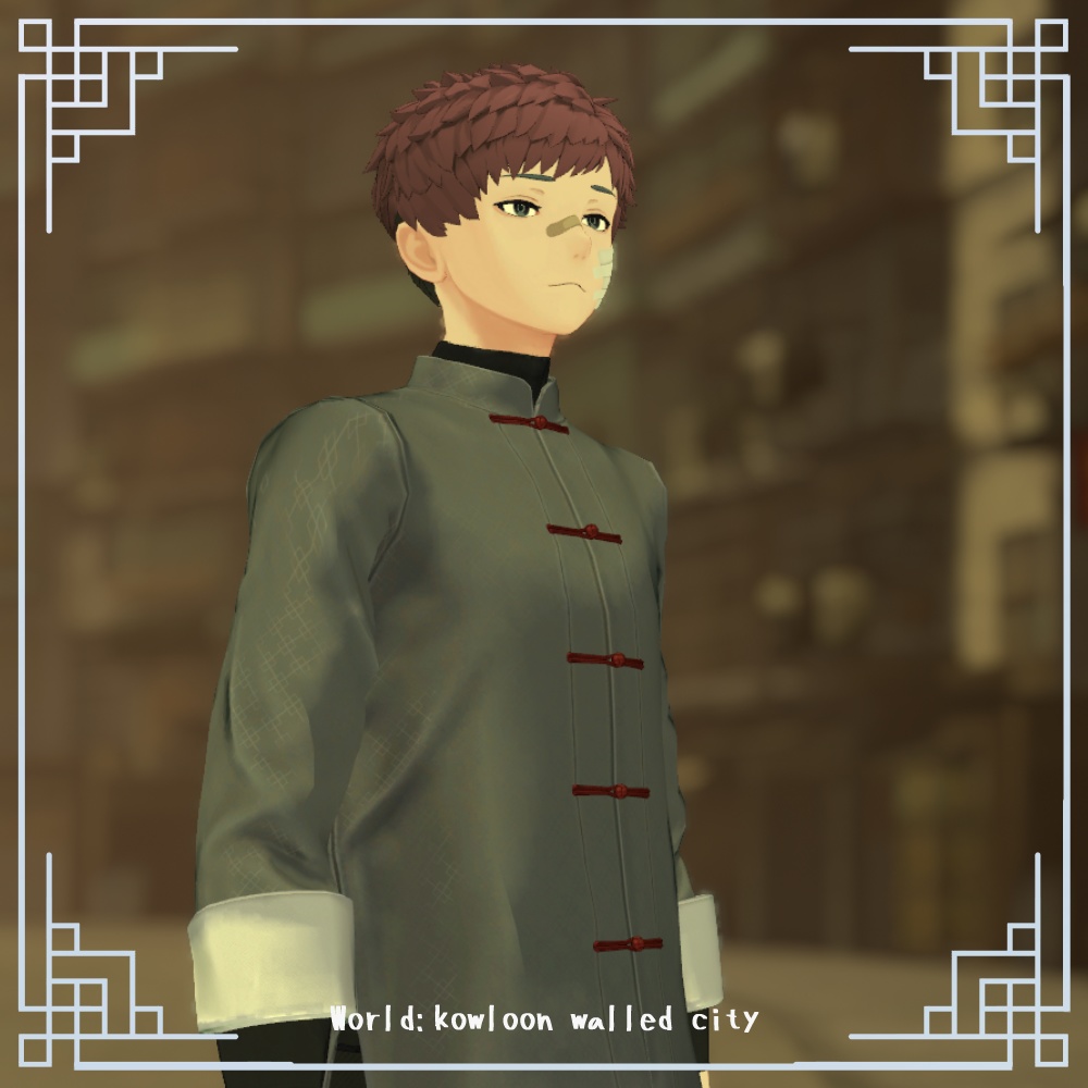 【3D衣装】メンズチャイナ-碧潮-【志良以対応】