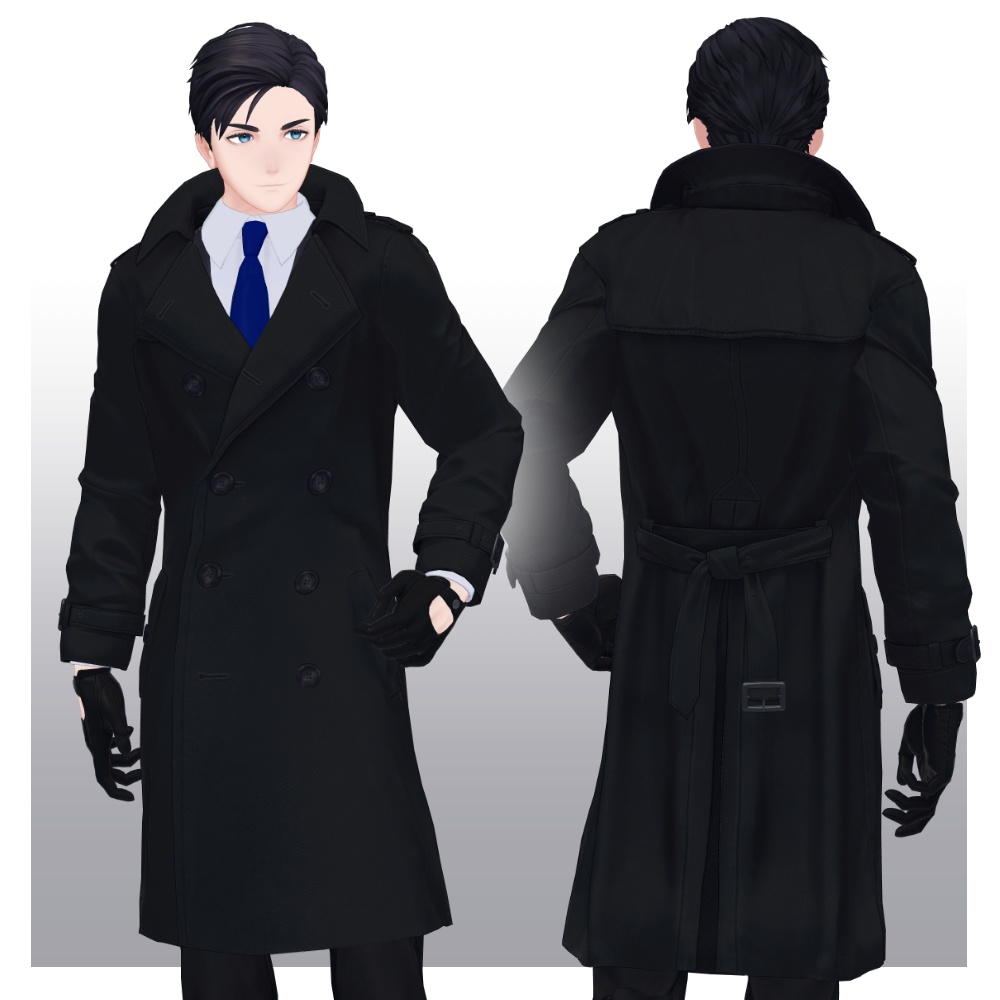 【3D衣装】トレンチコート【吉嗣対応】