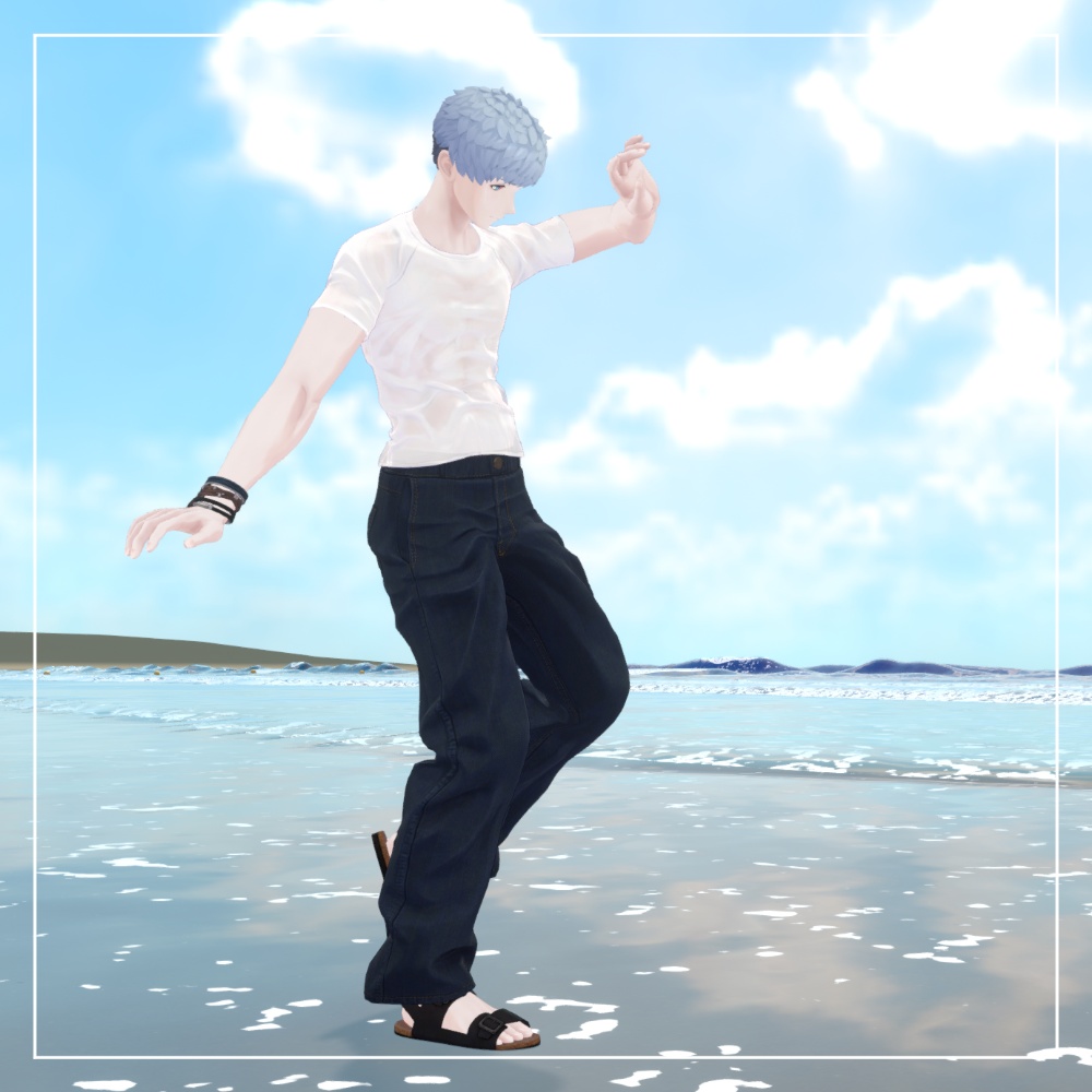 【3D衣装】濡れTシャツセット【吉嗣、志良以対応】