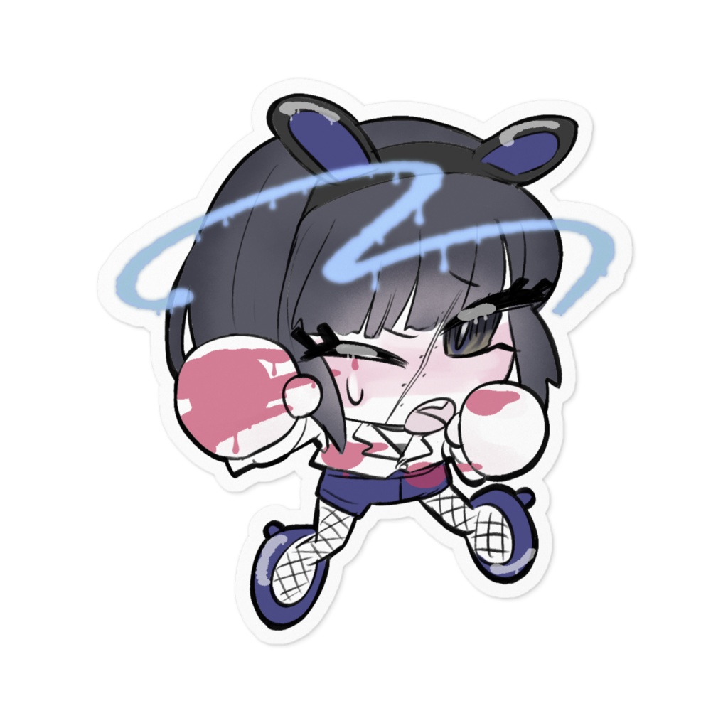 ステッカー💙バニ太郎