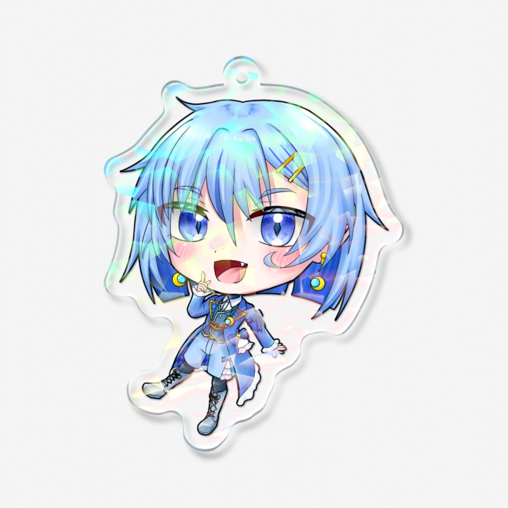 ツキ ホログラムアクリルキーホルダー