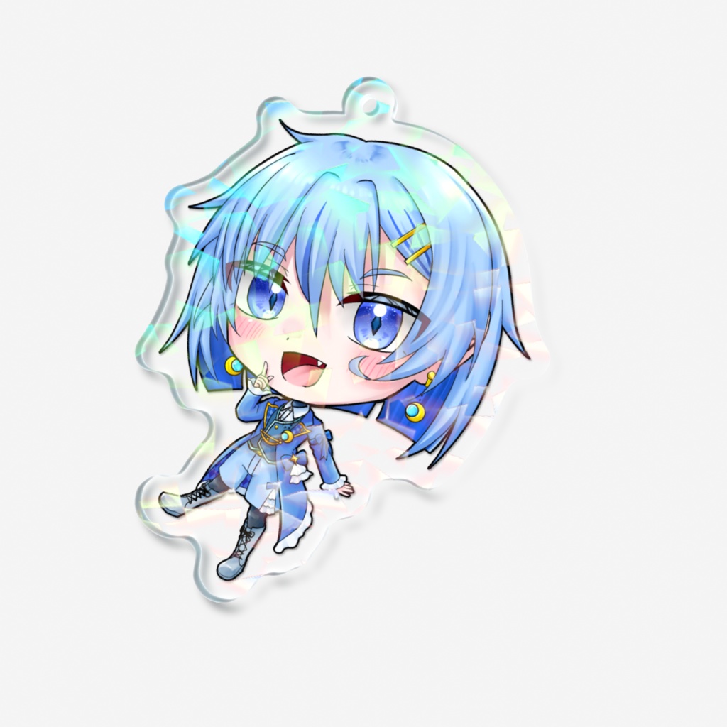 ツキ ホログラムアクリルキーホルダー