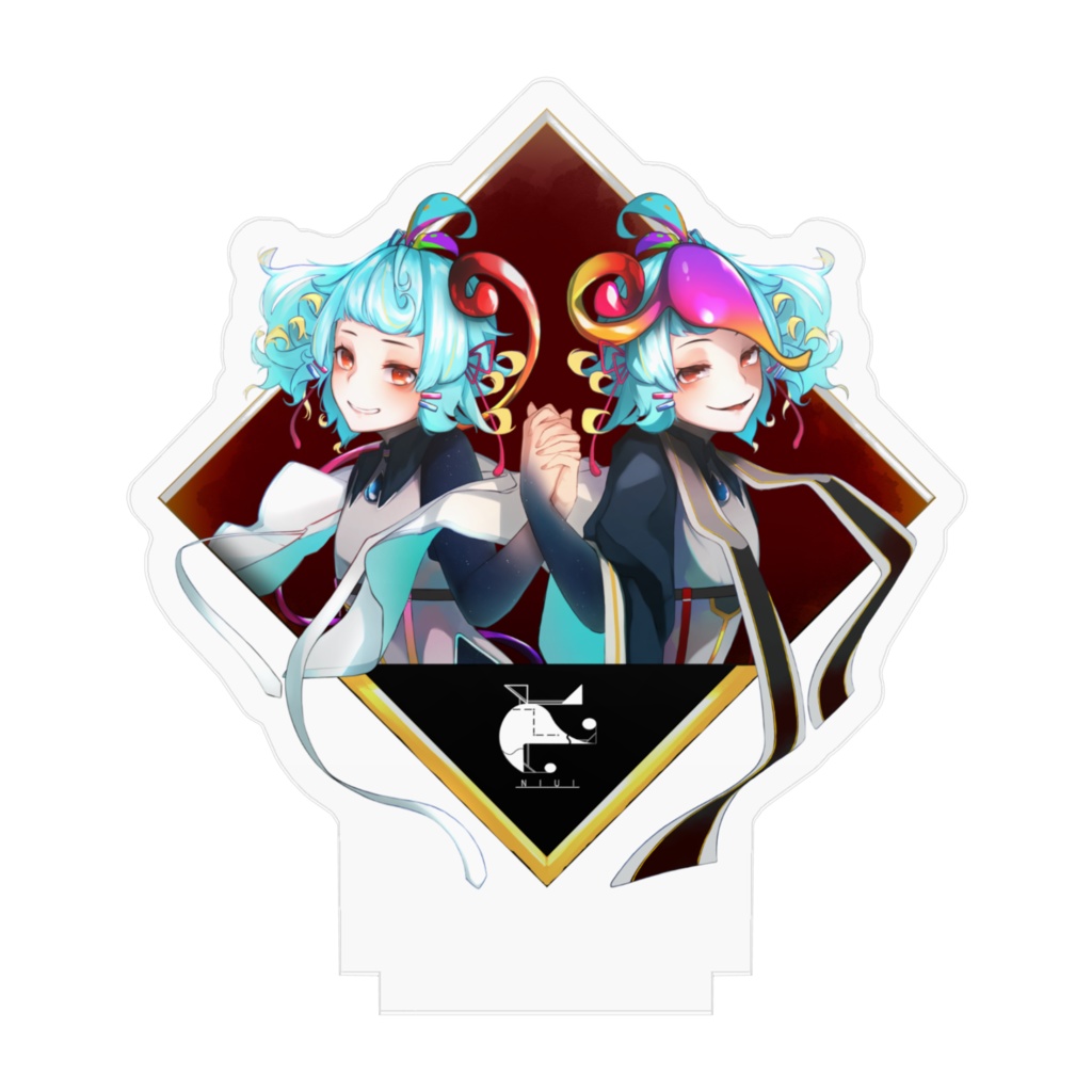 【アクスタ】にぅいちゃん×しょくしゅちゃん ツーショットデザイン