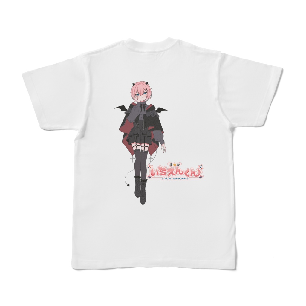 天使と悪魔 Tシャツ - 白