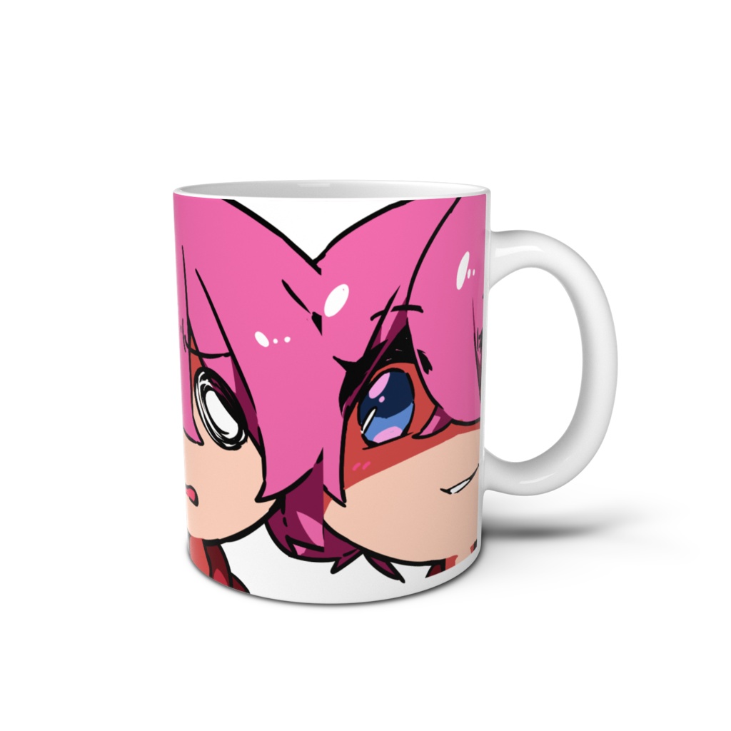 いちえんくん　どや顔　ゴゴゴ　ふええ　マグカップ - 直径 8 cm / 高さ 9.5 cm