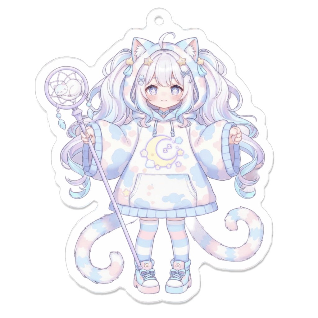 眠里ねこアクキー