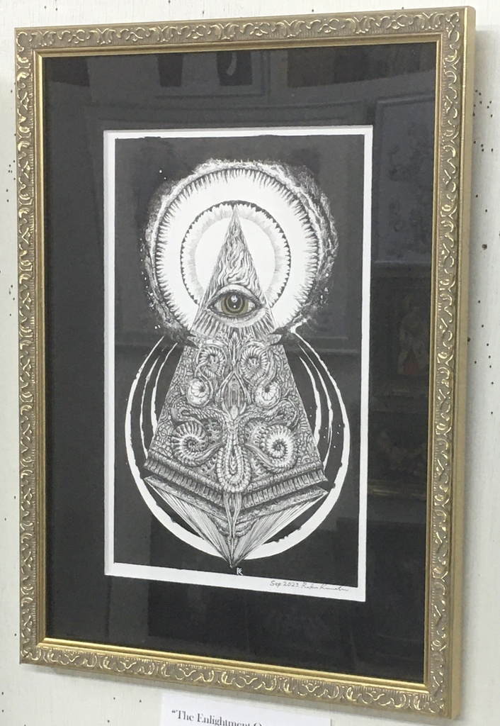 黒田麓作品「外なる宇宙からの啓蒙」（送料込み）