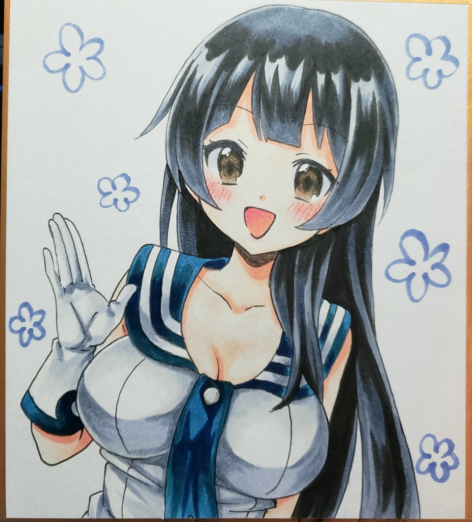 艦これー阿賀野(ミニ色紙)