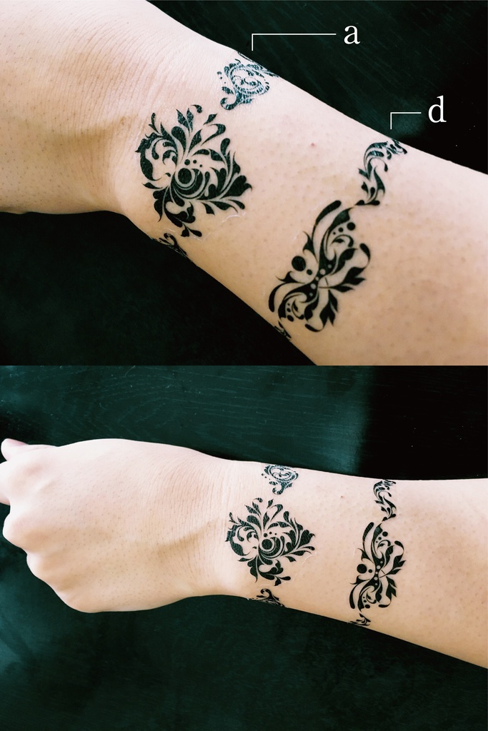 模様タトゥーシール(アクセサリーモチーフ)