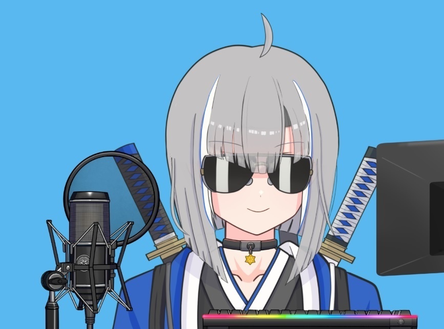 【2D画像/配信素材】ゲーミングキーボード(※静止画版)【手描き/透過png素材】