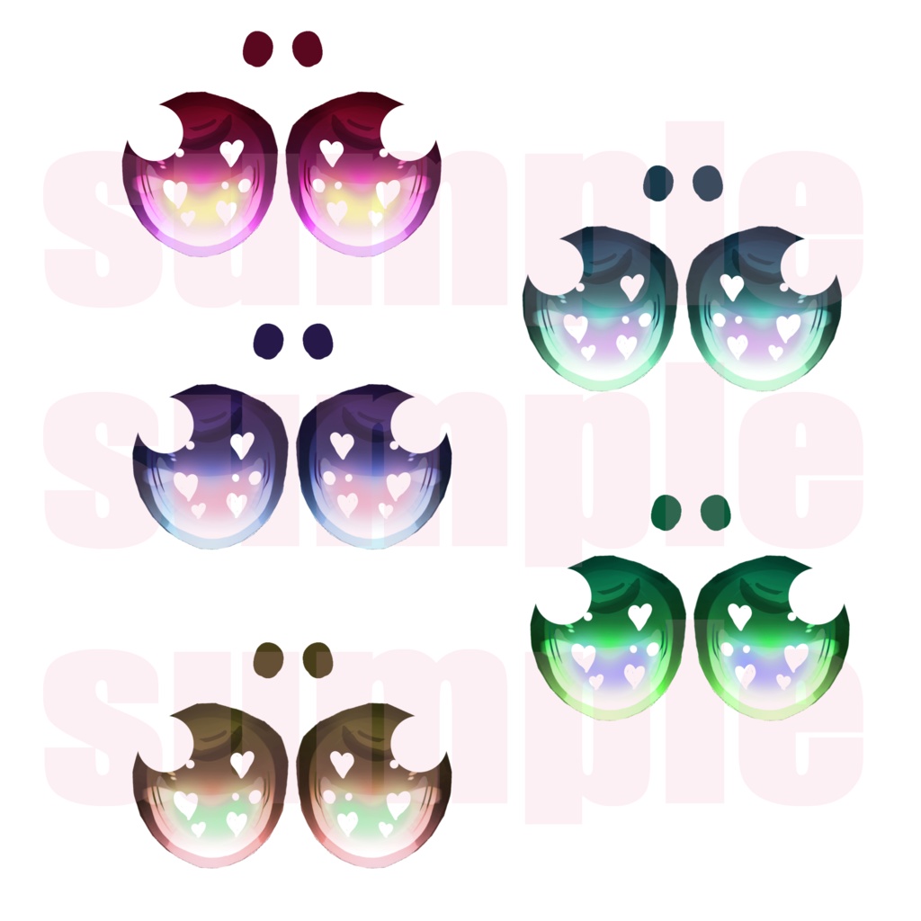 【無料版あり】狐雪用 EYE TEXTURE