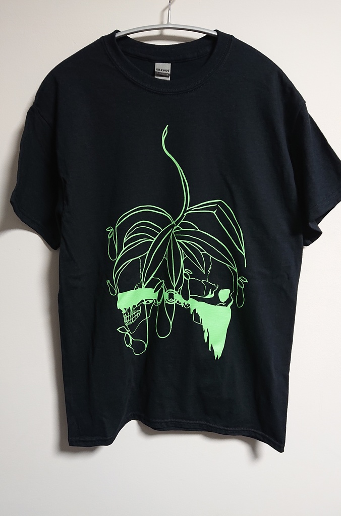 半袖Tシャツ(ブラック)　Skull × Carnivorous plants series～Nepen～