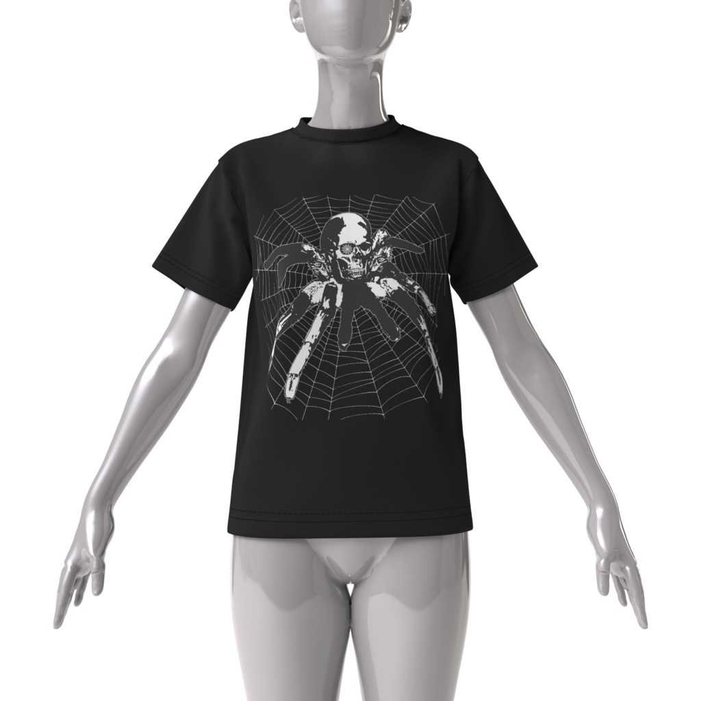 半袖Tシャツ_Skull×tarantula(pixivFACTORY)