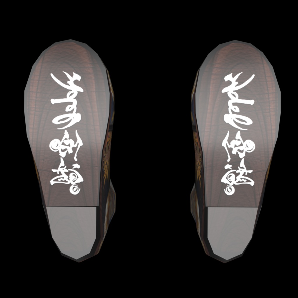 VRoid・VRChat|3D ブーツ 003|着物 鳳凰|Adel空想