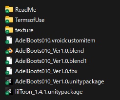 VRoid・VRChat|3D ブーツ 010|ゴッホの世界|Adel空想