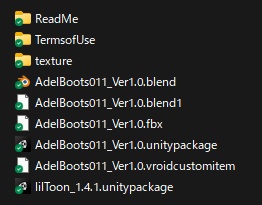 VRoid・VRChat|3D ブーツ 011|浮世絵の世界|Adel空想