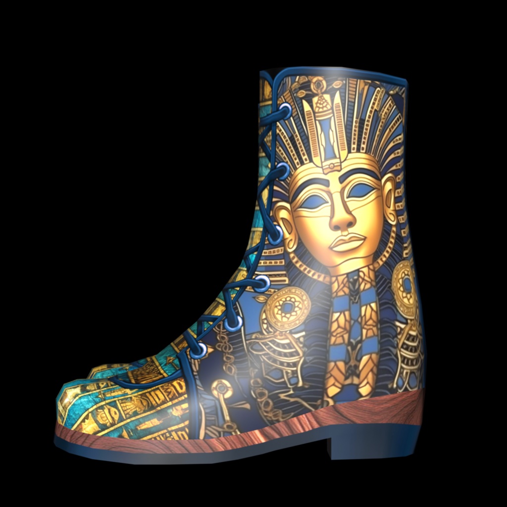 VRoid・VRChat|3D ブーツ 012|エジプト文明の世界|Adel空想