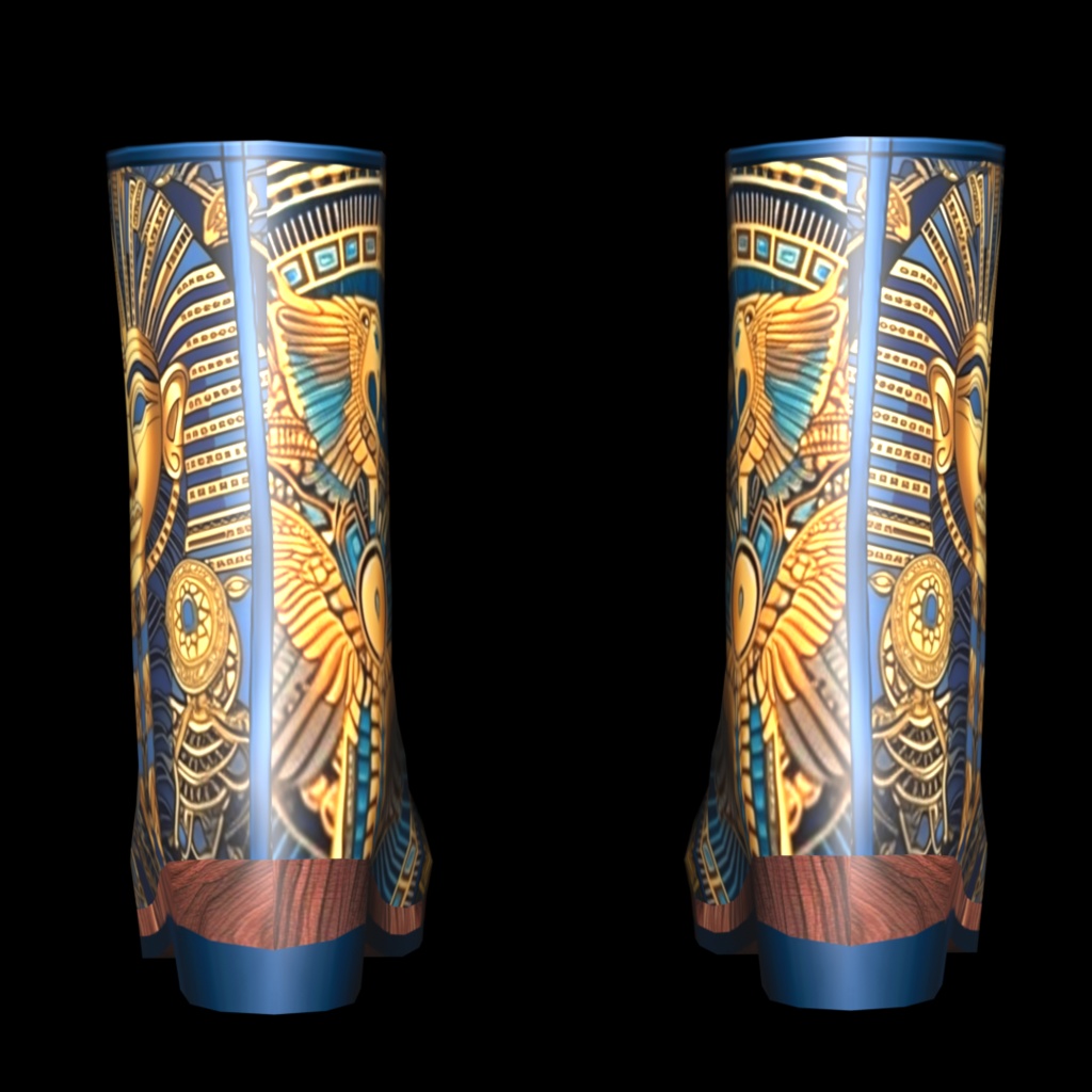 VRoid・VRChat|3D ブーツ 012|エジプト文明の世界|Adel空想