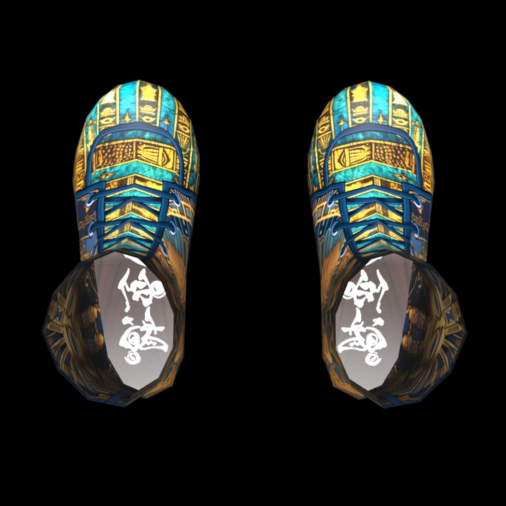 VRoid・VRChat|3D ブーツ 012|エジプト文明の世界|Adel空想