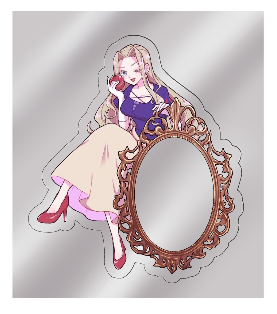 美々雪姫ミラーステッカー