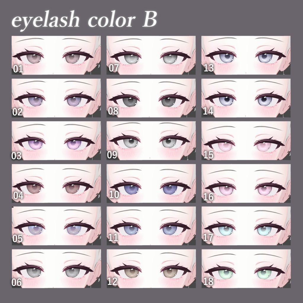 💗Open Sale&48H free!!💗【ミルティナ/Milltina対応】Makeup&Eye Texture&BlandShapes【メイクアップ&アイテクスチャ&ブレンドシェイプ】