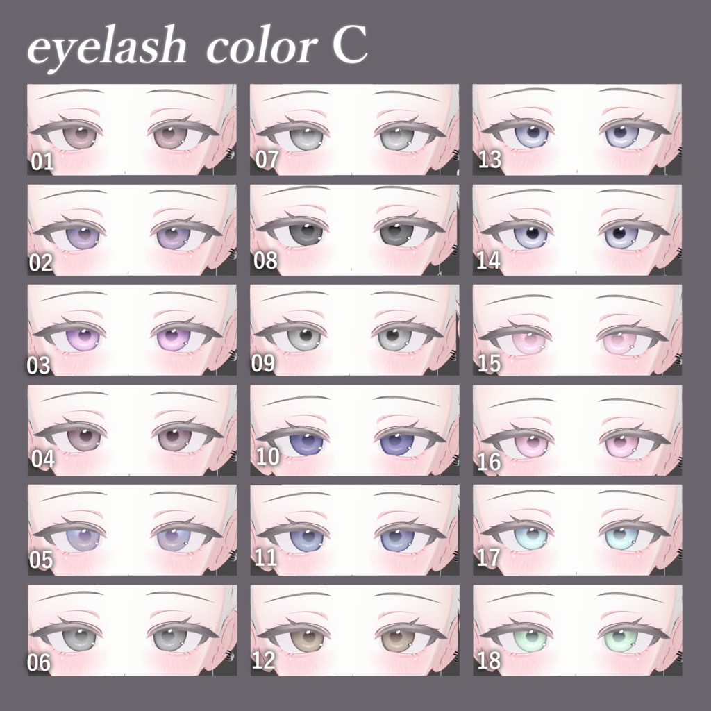 💗Open Sale&48H free!!💗【ミルティナ/Milltina対応】Makeup&Eye Texture&BlandShapes【メイクアップ&アイテクスチャ&ブレンドシェイプ】
