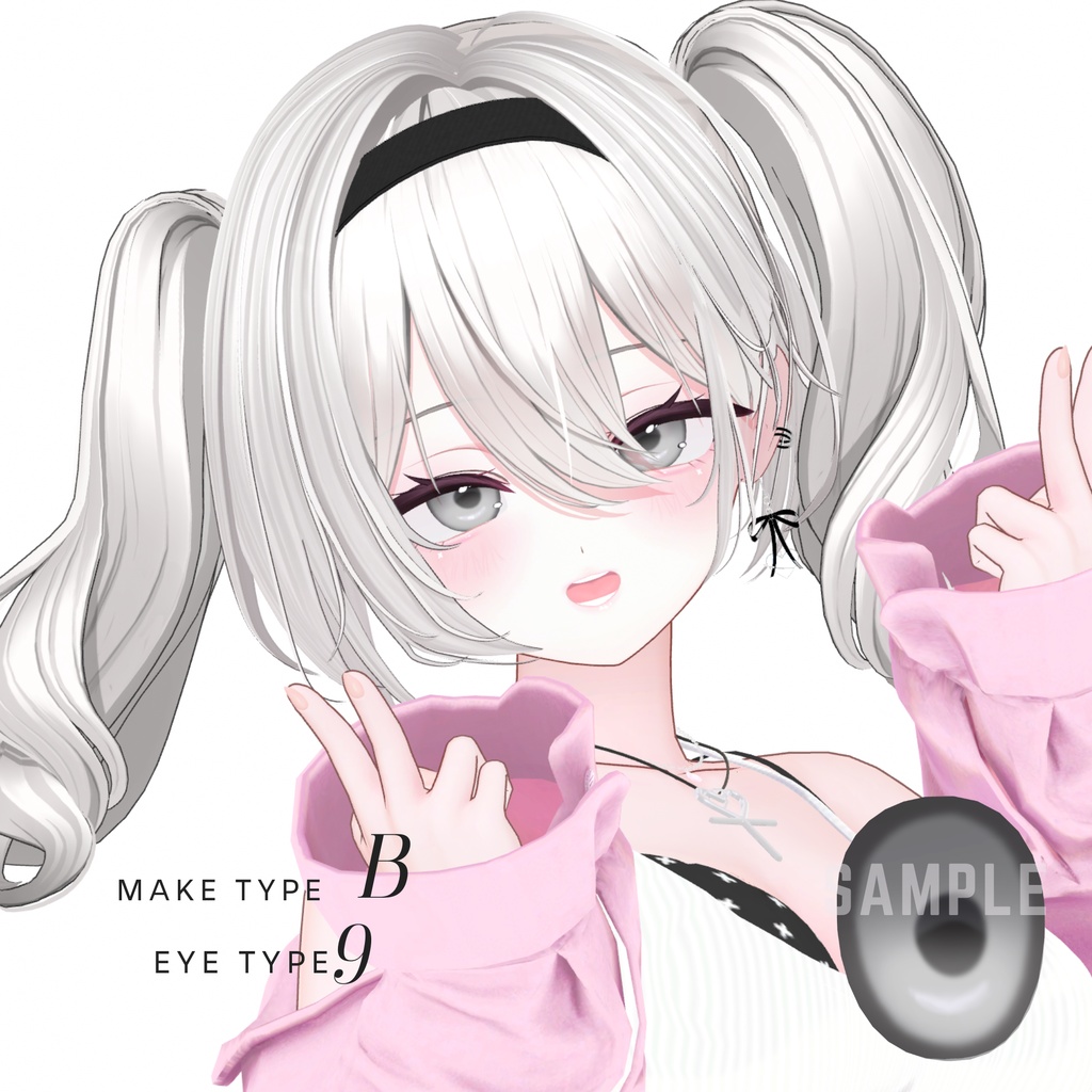 💗Open Sale&48H free!!💗【ミルティナ/Milltina対応】Makeup&Eye Texture&BlandShapes【メイクアップ&アイテクスチャ&ブレンドシェイプ】