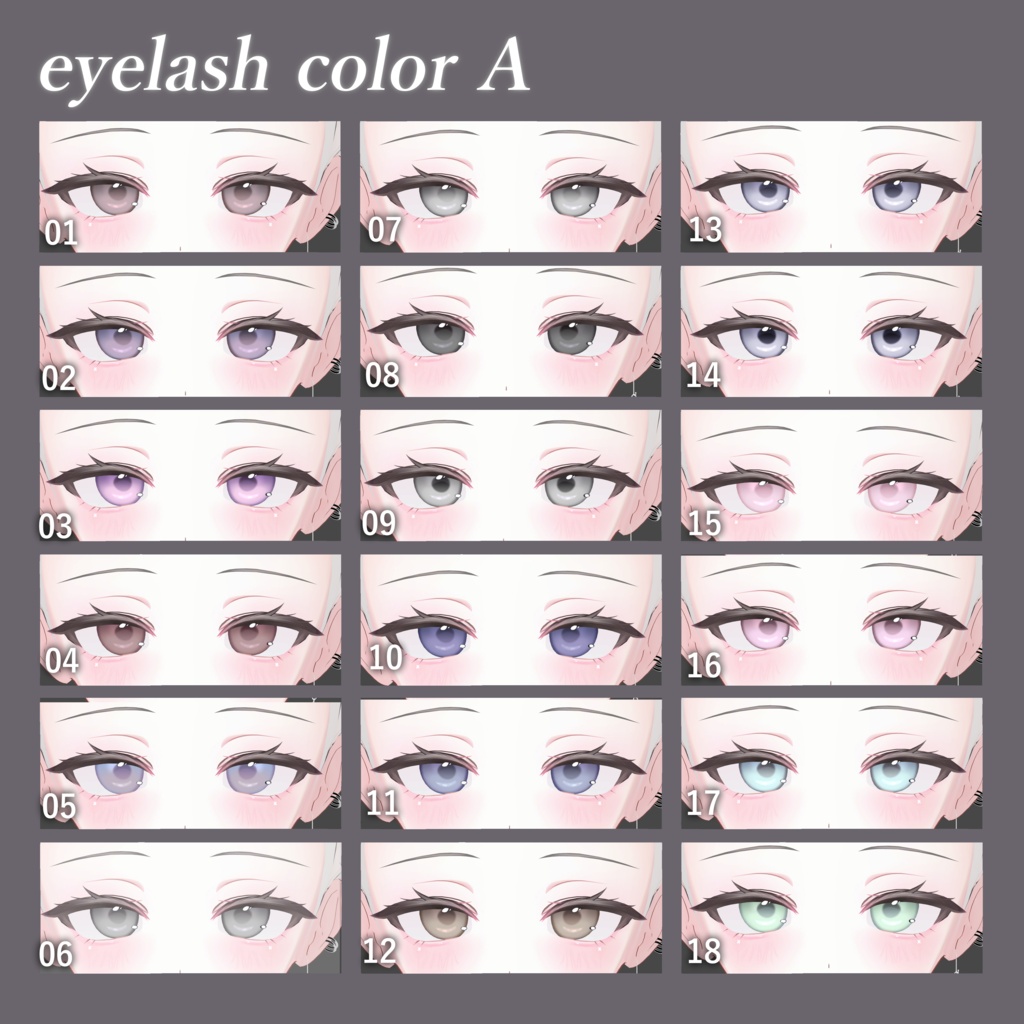 💗Open Sale&48H free!!💗【ミルティナ/Milltina対応】Makeup&Eye Texture&BlandShapes【メイクアップ&アイテクスチャ&ブレンドシェイプ】
