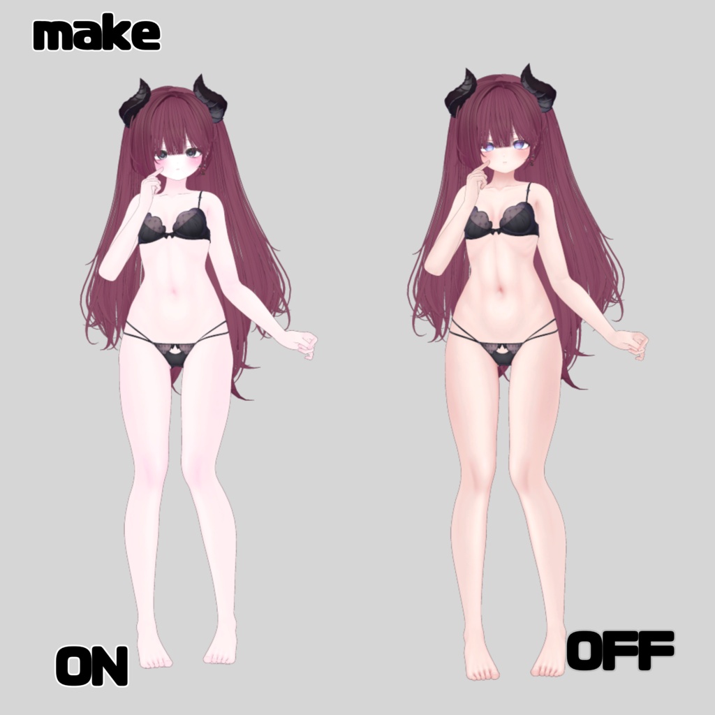 【Airi,(愛莉)対応】make&eye♥sweet noir【あいり】