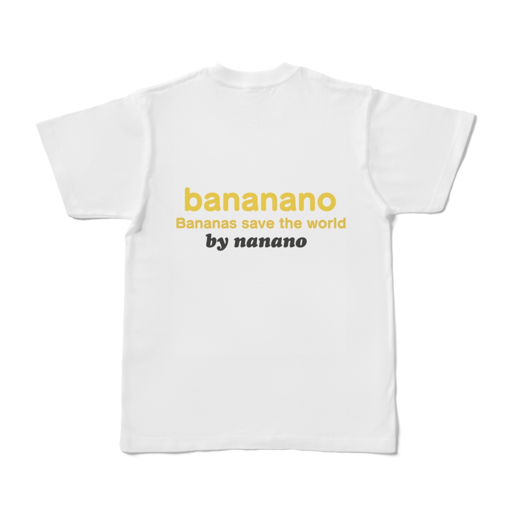 banananoバナナ白Tシャツ