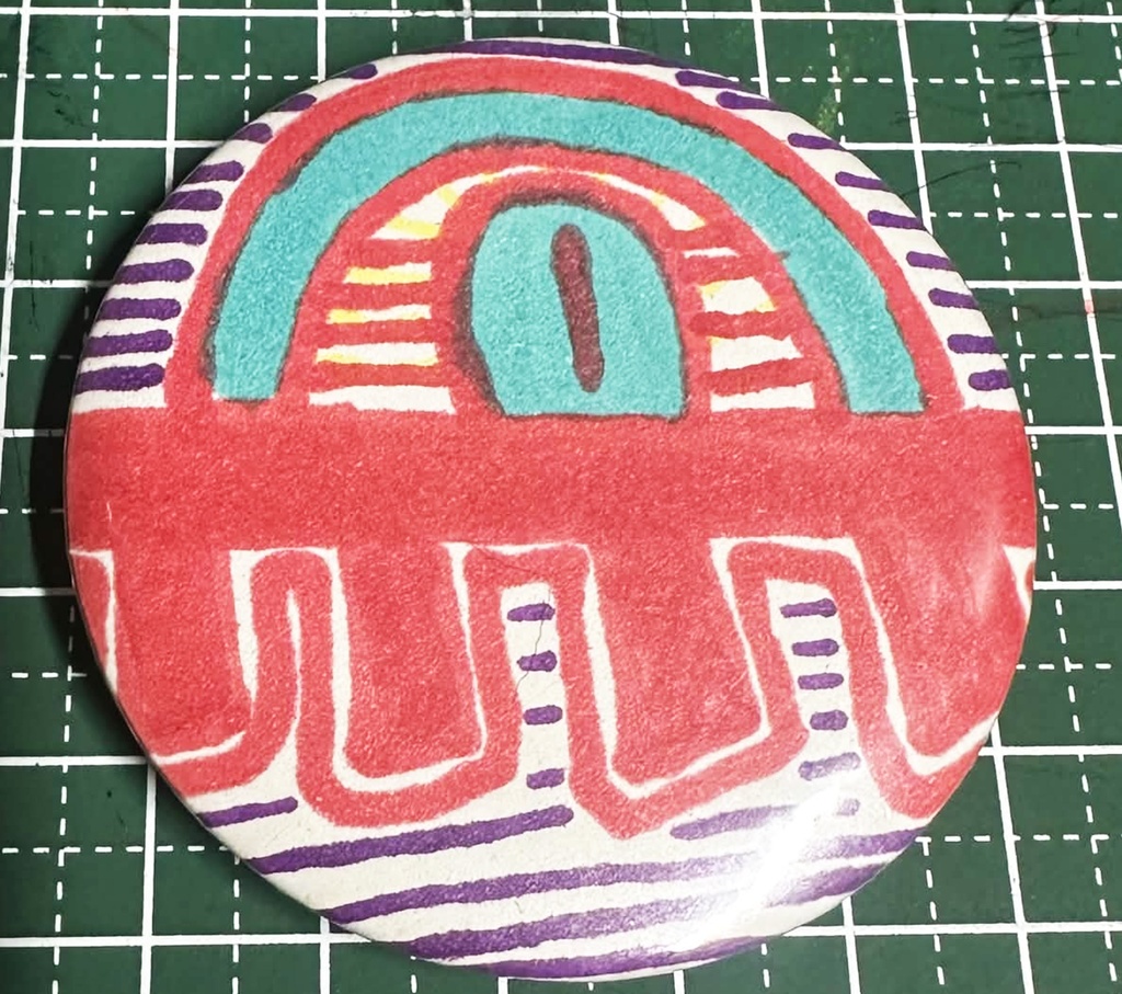[缶バッチ]なんば画伯『UFO』