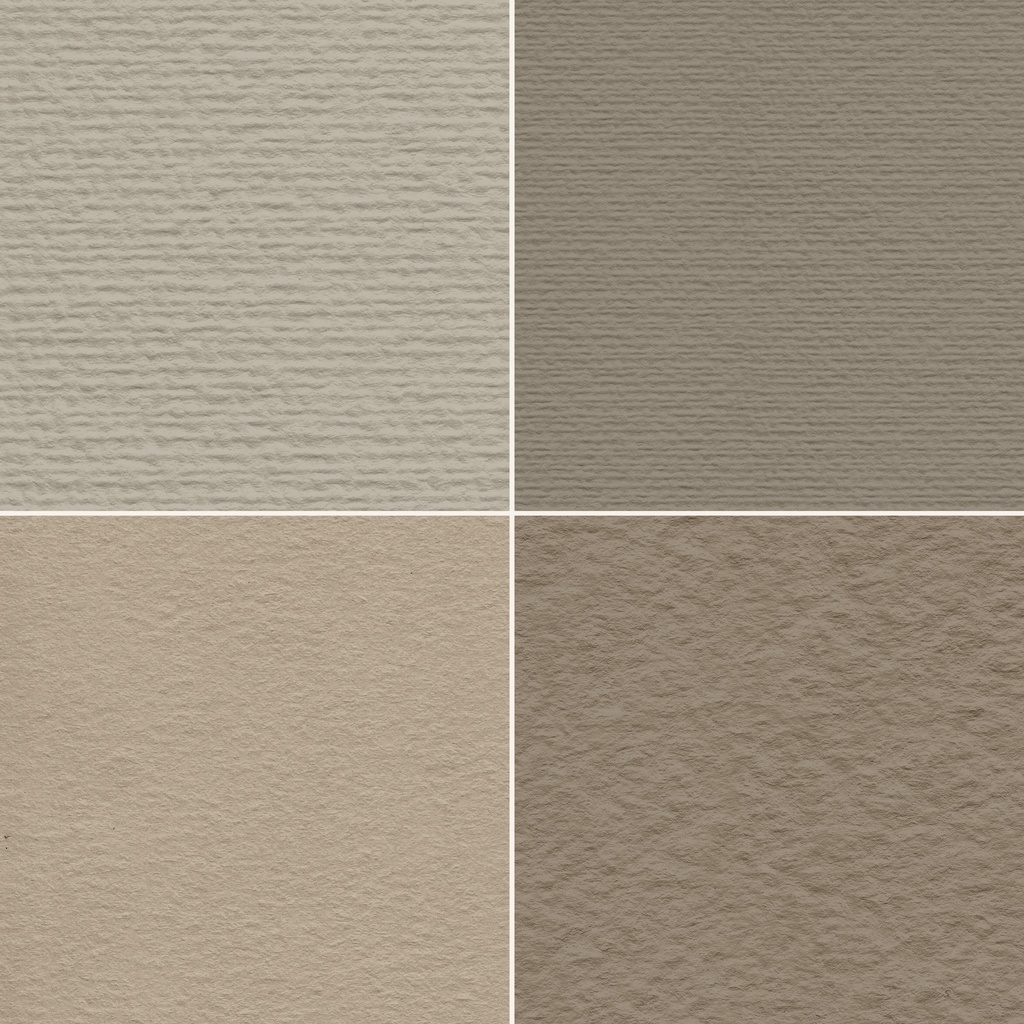 水彩紙テクスチャ | 24 Watercolor Paper Textures in Neutral Tones