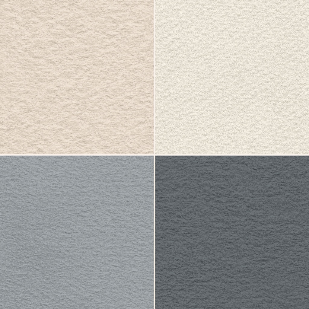 水彩紙テクスチャ | 24 Watercolor Paper Textures in Neutral Tones