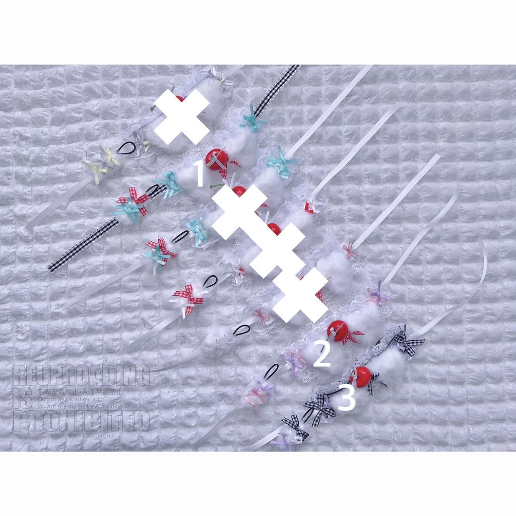 わんこパフェなヘッドドレス(カラフル)